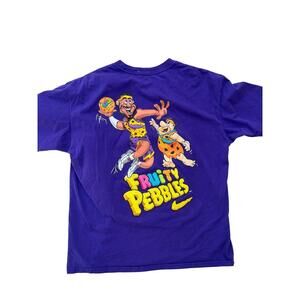 Fruity Pebbles Flintstones X Lebron James Purple Mens T-Shirt